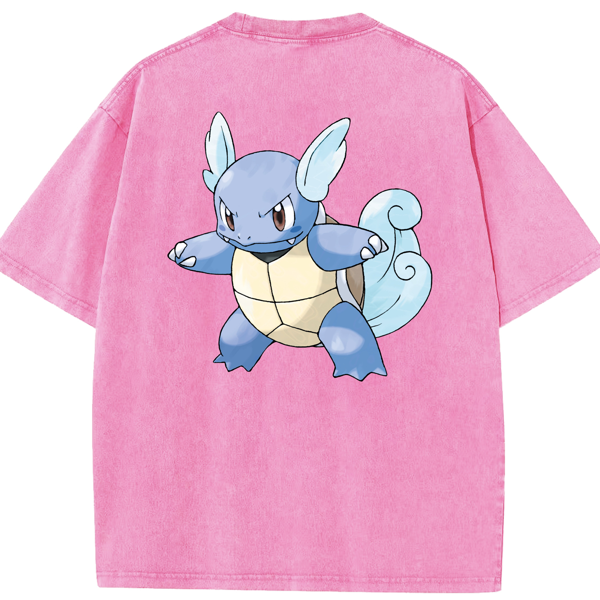 （画像用） ポケットモンスター Pokémon 綿100% ヴィンテージ風 半袖Tシャツ（背面プリント）